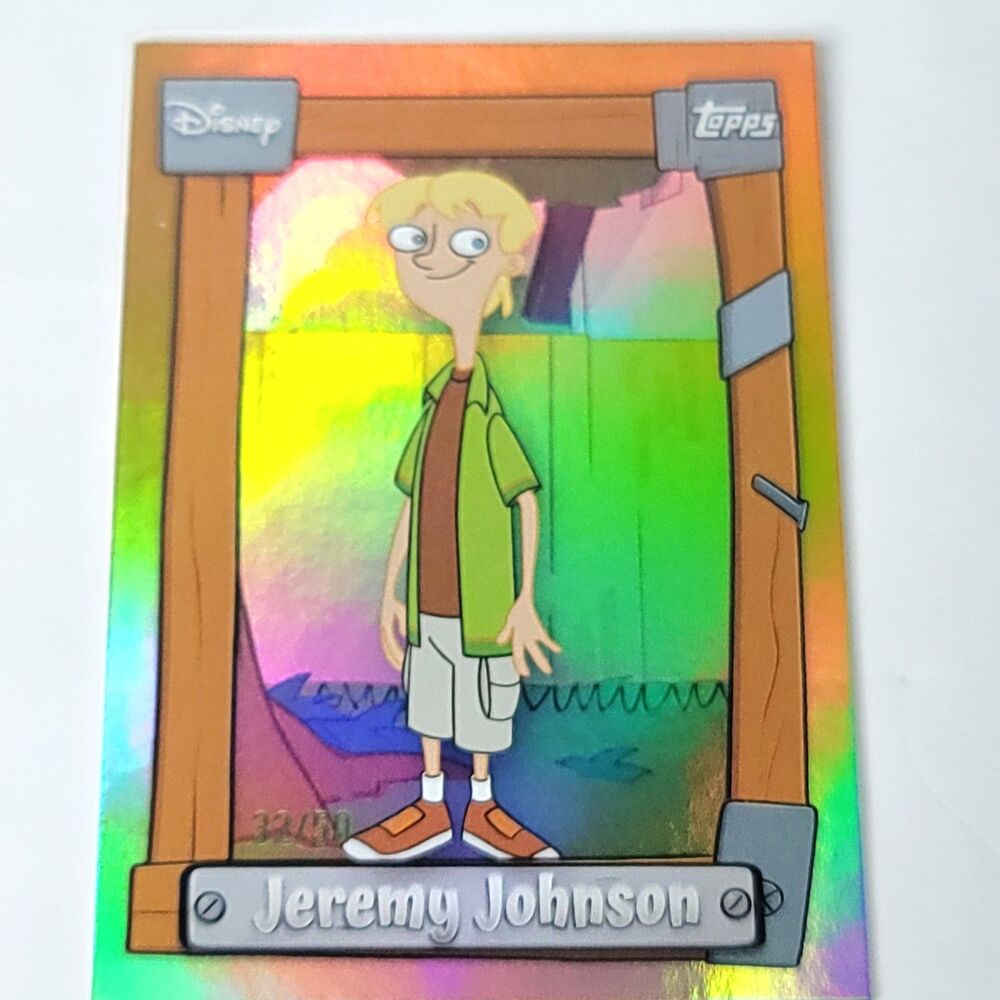 Jeremy Johnson Phineas And Ferb 2026 Topps Disney Neon Gold 32/50